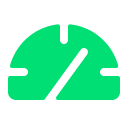 Green and white icon.